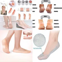 Soft Silicone Heel Protructor, Crack Heel Support ( 1 Pair ) Heel Support-25