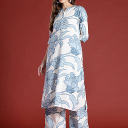 Women Viscose Rayon Kurta Palazzo Set-image-114
