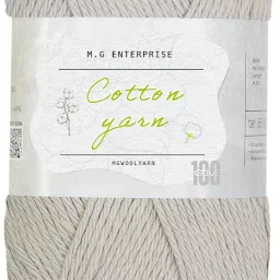 Cotton Delight light gray 100 gms 100% Cotton Ball Hand knitting Cotton Yarn-image-70