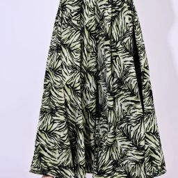 Women Flared Green Viscose Rayon Trousers-image-72
