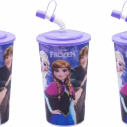 3D Big Glass with Straw & Lid-18
