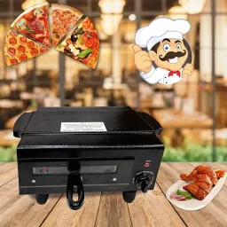 CLASSIC HEAT Controller STANDARD Electric Tandoor With All Accessories , Heating Element 2000Watt with 2 Year warranty , SIZE 16 INCHES Color Classy BLACK , MADE IN INDIA Pizza Maker-21