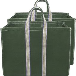 Heavy Duty Canvas Cloth Shopping Bags Pack of 2 Grocery Bags-16