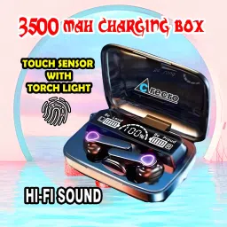 crecro M19 Bluetooth Headphone 5.1 Wireless Bluetooth Headset (Black, True Wireles) A85 Smart Headphones-image-94