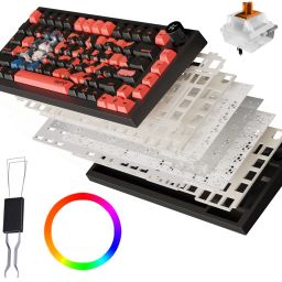 Kreo X Naruto Swarm 75% Wireless Mechanical Keyboard with GTMX Orange Switches RGB Bluetooth Tenkeyless Gaming Keyboard Compatible with Desktop-image-15