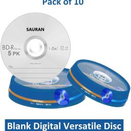 Sauran DVD Recordable Pack of 10 Blank Digital Versatile Disc DVD 25 GB-15