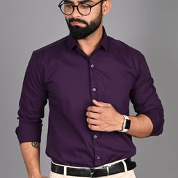 fubar Men Slim Fit Solid Spread Collar Formal Shirt-picture-18