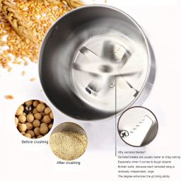 cottonix Grainder With Folding Jar 250 Juicer Mixer Grinder 250 W Juicer Mixer Grinder image 3