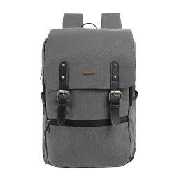 Croma Smart Laptop Backpack for 16 Inch Laptop (Water Resistant, Grey)-image-7