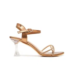 Maysun Embellished Open Toe Backstrap Block Heels image 3