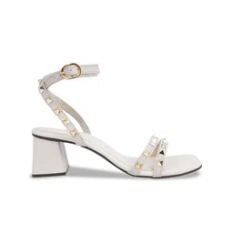 Try Me Embellished Open Toe Backstrap Block Heels image 4