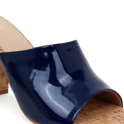 Action Open Toe Synthetic Leather Block Mules image 4