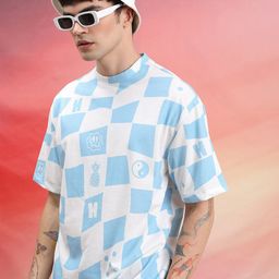 HIGHLANDER Unisex Conversational Printed Drop Shoulder-Sleeves Oversized T-shirt-picture-26
