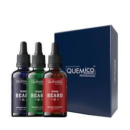 Quemico Professionnel Men Set of 3 Beard Growth Essential Oil - 35ml each-4