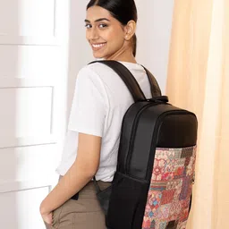 ZOUK Printed Backpack with Compression Straps-22