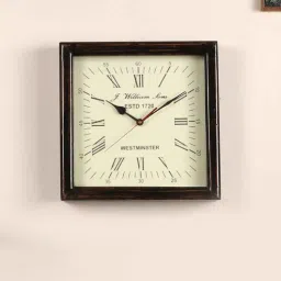 pristine interiors Vintage Brown Wood & MDF Wall Clock-picture-27