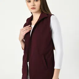 BAESD Pack Of 2 Lightweight Stand Collar Pure Fleece Open Front Jacket image 2