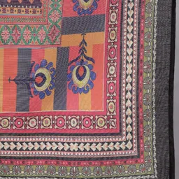 AKS Ethnic Motifs Yoke Design Kurta with Trousers & Dupatta image 4