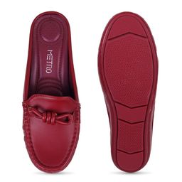 Metro Round Toe Mules With Bow image 4