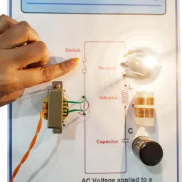Series LCR Circuit Physics Working Demo Model Class 12 Student Learning Toy Kit.-image-5