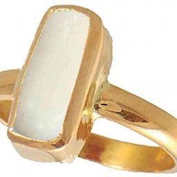 Stone Coral Gold Plated Ring-image-1