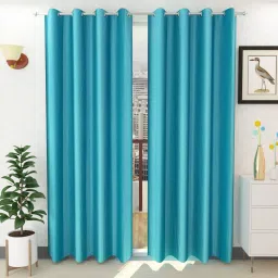 210 cm (7 ft) Polyester Door Curtain (Pack Of 2)-28