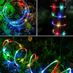 SPARK WORLD Blue & green Rice Shape Rope String Lights image 4