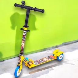 Scooter for kids & adult with smooth brakes, comfortable grip & foldable handle-picture-26