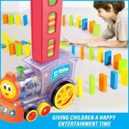 zuuluzrs Domino Funny Train Filling Dominoes in The Rails image 2