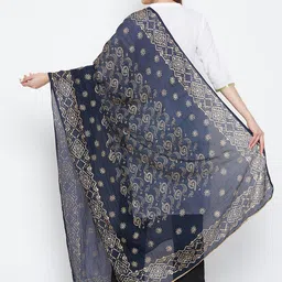 Clora Creation Ethnic Motifs Printed Dupatta With Gotta Patti image 4