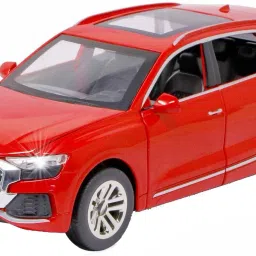 1:32 Die Cast Model Car Alloy Metal Q8 Car for Kids Sound Light Pull Back Truck-32