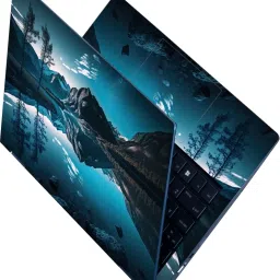 Flipkart SmartBuy Full Body Laptop Skin Sticker - Mountain Lake Mirror View Self Adhesive Vinyl Laptop Decal 15.6-image-55