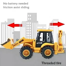 zenex store JCB 2 in 1 Construction Trucks Rotate by 180 Degree Realistic Engineer JCB Toy image 2