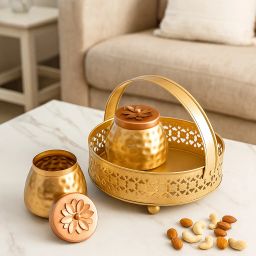 Brass Storage Basket-image-1