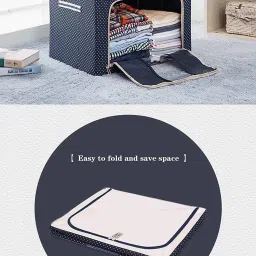 E Solutions WARDROBE ORGANISER/STORAGE BOX-643 (24LITERS) Poly-canvas Laundry Bag-image-58