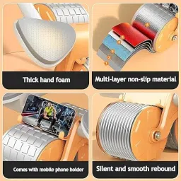 searegal New Ab roller Wheel, Automatic Rebound 2 In 1 For Abs Workout Ab Exerciser image 3