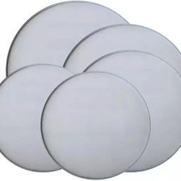 Tasha Drum Fiber Dhol Skin or Puddi 5 Pieces Set Size 12 Inch and 12 mm Thickness Conga-image-1