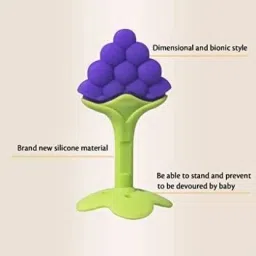 atipriya Baby Fruit Nibbler and Feeder with Fruit Shape Silicone Teether for Teether and Feeder image 2
