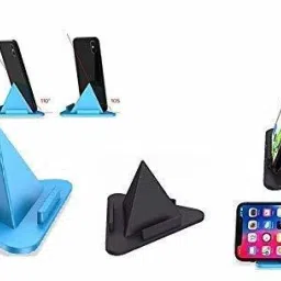 IMMUTABLE 91 _MT-X3|PYRAMID MOBILE STAND|Universal Portable Three-Sided Triangle Desktop Stand Mobile Phone Pyramid Shape 3 Different Inclined Angles Holder For Desktop Stand Mobile Holder image 2