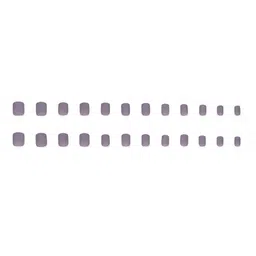 LICK 24 Pcs Matte Artificial Reusable Nail Extensions with Application Kit - Purple image 2