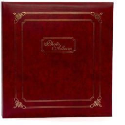Designed Natraj Vnyl Leather Cover Photo Album with Extra Clear PVC Film & Memo Writing Space, 200 Photos, (Photo Size Supported: 4'x6') Album-12