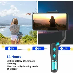 Raptas VLOG Pocket Handheld Gimbal Stabilizer Single Gimbal for Mobile image 3