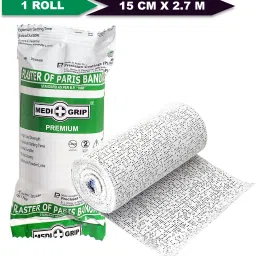 Plaster of Paris Bandage 15 cm x 2.7 m (1 Roll) Crepe Bandage-image-6