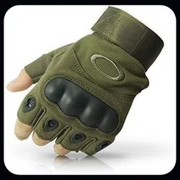 jai shri Half Finger Bike Riding Gloves for Men and Women Winter Military Hand Glove_ Driving Gloves-picture-0
