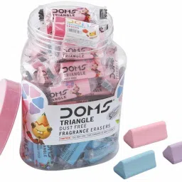 Triangle Dust Free Fragrance Eraser Jar (50 Pcs) Non-Toxic Eraser-25