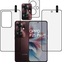 MOBKAVACH Front and Back Tempered Glass for OPPO F25 PRO 5G WITH CAMERA LENS PROTECTOR-24