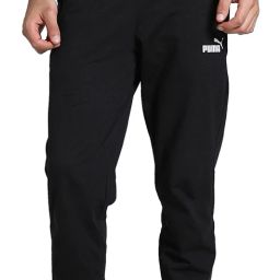 Men Solid Black Track Pants-image-65