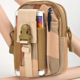 GOCART Multipurpose Tactical Universal Waist Bags Molle EDC Pouch with Outdoor Hook And Phone Holster for Hiking Climbing Camping Traveling Sports Mobile Pouch Tactical Waist Bags-image-40