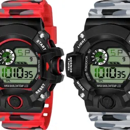 Men's Sport Digital Watch with LED Display & Chronograph Digital Watch - For Men 2_DW2-Blk-Red & DW2-Blk-Wht-image-95