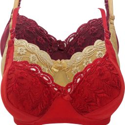 Pack of 3 Women Minimizer Non Padded Bra-image-65
